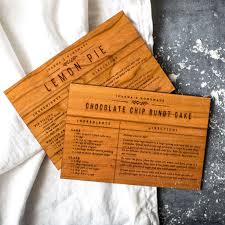 Wooden Recipe Card Recipe Cards Chocolate Chip Bundt Cake Chip And Joanna Gaines