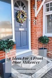 It was even uglier when i got paint on the bottom right hand corner over a year ago when i. 6 Ideas For A Front Door Makeover And My Dream Door Boo Maddie
