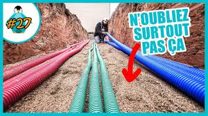 Tranchee De Raccordement Passage Des Gaines Pour Les Reseaux Lpmdp S2 27 Youtube