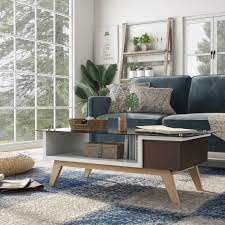 Located in great barrington, ma. Furniture Of America Yini Mid Century Modern 47 Inch 1 Shelf Coffee Table On Sale Overstock 17990238