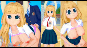 【エロゲーコイカツ！】僕のヒーローアカデミア 角取ポニー3DCG巨乳アニメ動画(ヒロアカ)[Hentai Game Koikatsu! Pony  Tsunotori (Anime 3DCG Video