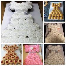 Wonderful Diy Amazing Wedding Dress Cupcake How To Make A Cupcake Cake In The Shape Of A Wedding Dress It S Cupcakes Pastel De Cupcakes Magdalenas Decoradas