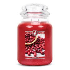 Cranberry Large Jar Candle Cranberry Christmas Candle Goose Creek Candle