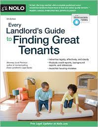 Every landlord's tax deduction guide by stephen fishman, j.d. Every Landlord S Guide To Finding Great Tenants Legal Book Nolo