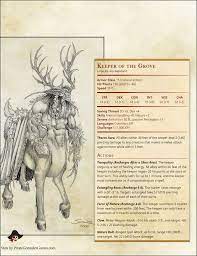 Keeper Of The Grove D D Dungeons And Dragons Warcraft Iii Dungeons And Dragons Homebrew