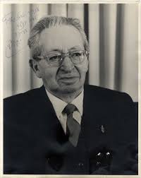 Photograph of President Yitzhak Ben Zvi With a Dedication and his Signature 