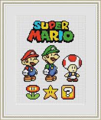 This pattern is a super quick stitch and can be done in just a few hours. Super Mario Bros Modern Counted Cross Stitch Chart Etsy In 2021 Cross Stitch Cross Stitch Designs Cute Cross Stitch
