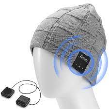 Lnkk Bluetooth Beanie Hat Superior Wireless Music Beanie Hat Washable Knit Cap With Headphone Bluetooth Beanie Wireless Music Tech Gifts