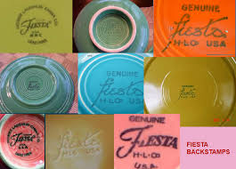 how to recognize vintage fiestaware identifying marks