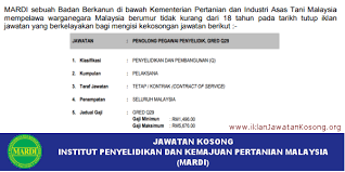 Jawatan kosong lembaga koko malaysia. Jawatan Kosong Institut Jawatan Kosong Negeri Sembilan Facebook