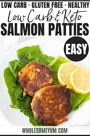 Low Carb Keto Salmon Patties Recipe Salmon Cakes Salmon Patties Recipe Salmon Patties Low Carb Salmon Patties