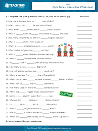 In school, we were taught various subjects such as math, science, history, and social studies. 4 Articles Quiz Time Interactive Worksheet Pdf Nature