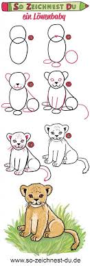 So Zeichnest Du Ein Lowenbaby Zeichenstifte Zeichenschule Zeichenanleitungen