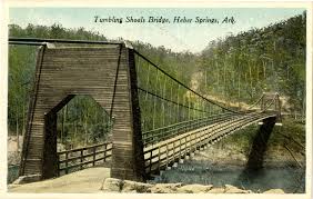 Tumbling Shoals Bridge At Heber Springs Unknown Date Ahc1277 4 Heber Springs Tourist Arkansas