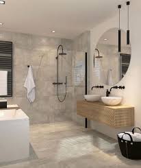 Cela apportera de la profondeur et une perspective particulière à votre petite salle de bains. Pinterest Idee Salle De Bain Salle De Bain Design Salle De Bains Moderne