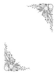 Christmas coloring pages for adults. Simple Flower Border Coloring Pages Novocom Top