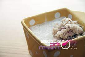 coconut tapioca w taro 芋頭西米露芋头西米露 food takeout container bowl