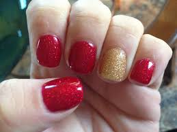 My Cnd Shellac Christmas Nails By Christy Clow Mynailtechisbetterthanyours Christmas Shellac Nails Holiday Nails Holiday Nail Colors