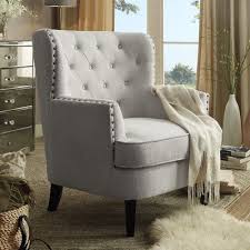 A Posh Perch That S Perfect Adding A Little Retro Flair To Your Ensemble This Alluring Arm Chair I Living Room Chairs Wingback Chair Contemporary Accent Chair