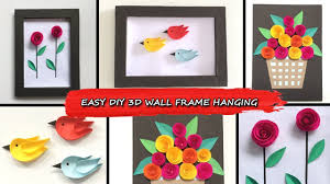 The frame along with its mounts protects and often complements the artwork. Diy Wall Decoration Photo Frame Hanging Ideas For Homes Room Decor Handmade Picture Frame Making Youtube