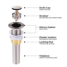 Faucet Bathroom Sink Drain Stopper Pop