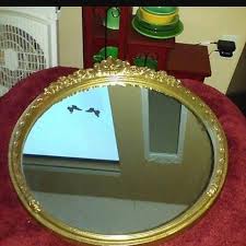 Maybe you would like to learn more about one of these? Find More Vintage Ornate Brass Round Oval Gold Gilt Wall Mirror Carolina Mirror Company For Sale At Up To 90 Off