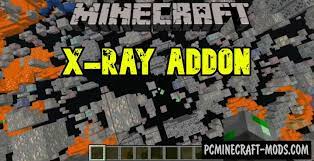 X Ray Texture Pack Addon For Mcpe 1 17 2 1 16 Ios Android Pc Java Mods
