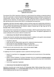 Need synonyms for no later than? Document 1 Of 4 Unhcr 2016 Call For Expression Of Interest Information Management In Zatari And Azraq Camps