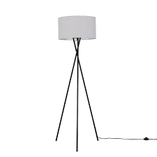 Tripod floor lamps in different styles and materials. Camden Black Tripod Floor Lamp Reni Shade Value Lights