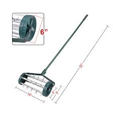 Search within lawn rollers & aerators: Gymax Rolling Garden Lawn Aerator Roller Home Grass Steel Handle Walmart Com Walmart Com