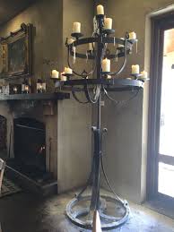 Wrought Iron Gothic Medieval Candelabra Medieval Decor Floor Candelabra Decor