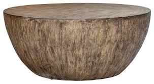 Welland rustic round old elm wooden coffee table. Minimalist Large Round Light Wood Coffee Table Modern Geometric Block Rustic Coffee Tables By My Swanky Home