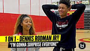 Dennis Rodman Jr Up Close & Personal w/ Son of NBA Legend! 1