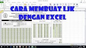 Bagi anda yang ingin mendownload file/format. Cara Membuat Ljk Di Excel Youtube