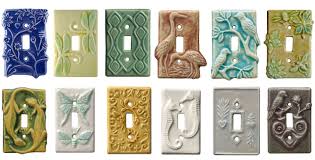Hand Made Unique Decorative Ceramic Art Light Switch Plates And Outlet Covers Honeybee Ceramics