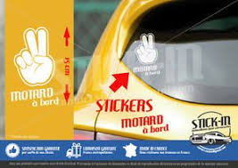 Autocollant Sticker Motard A Bord Honda Yamaha Suzuki Kawasaki Ducati Moto Autocollant Ducati Honda