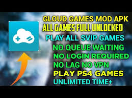 Gloud game mod free apk all bugs fix. Gloud Games Premium Free Mod Apk Free Svip Apk And Unlimited Time Mod Play All Ps4 Pc Xbox Games Youtube