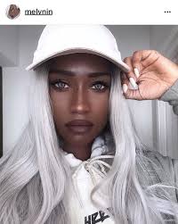 Gambian Model Accused Of Being A White Woman In Black Face Black Girl White Hair Dark Skin Women Best Virgin Hair