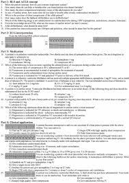 Each test is progressive and after completion of all tests, you should have an adequate understanding of each acls algorithm and interventions carried out within acls protocol. Acls Test Modified From Advanced Cardiovascular Life Support 2005 Download Scientific Diagram