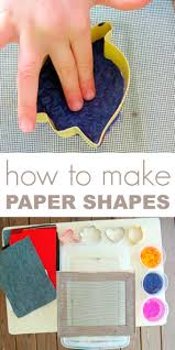 Making your own seed tape is easy and fun! Paper Making For Kids A Handmade Paper Shapes Tutorial