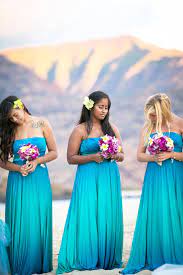 Oh, and accessories like handbags, bow ties for the pageboys, cufflinks and the time of year? Hawaii Destination Wedding Belle The Magazine Beach Bridesmaid Dresses Beach Wedding Bridesmaid Dresses Ombre Bridesmaid Dresses