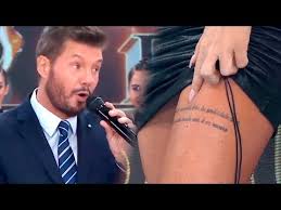 Se trata de un sensual tatuaje que demoró cinco horas de trabajo y. Marcelo Tinelli Quedo Impactado Con El Tatuaje De Florencia Pena Youtube