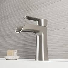 Single hole bathroom faucet lowe's. Vigo Paloma Brushed Nickel 1 Handle Single Hole Watersense Bathroom Sink Faucet Lowes Com Bathroom Faucets Single Hole Bathroom Faucet Single Handle Bathroom Faucet