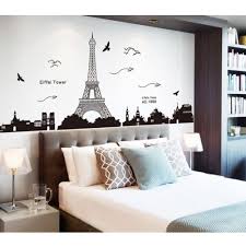 Great news!!!you're in the right place for paris themed decor. Paris Eiffel Tower Night View Beautiful Romantic Simple Black Diy Wall Stickers Wallpaper Art Decor Mural Room Decal Sales Online All New Tomtop Paris Decor Bedroom Paris Room Decor Paris