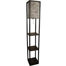 Home Floor Lamp With Shelves Floor Lamp Paper Floor Lamp