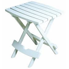 Free shipping for many products! White Adams Manufacturing 8500 48 3700 Quik Fold Side Table Patio Furniture Accessories Tables