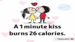A 1 Minute Kiss Burns 26 Calories Youtube