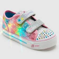 Toddler Girls S Sport By Skechers Skyla Light Up Sneakers Pink Target