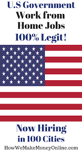 Legitimate Work From Home Jobs Hiring Now U S Government Work From Home Jobs Hiring In 100 Cities Right Now Work From Home Jobs Home Jobs Data Entry Jobs