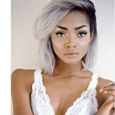 White Hair With Black Roots Granny Hair Short Hair Styles Hair Looks
